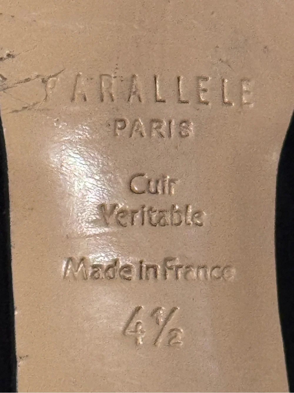 Parallèle Paris France Black Marguerite Suede Over Knee Boots US 6.5 UK 4.5 Luxe